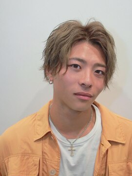 アース 小松店(HAIR&MAKE EARTH) センターパート　×　波ウェーブ