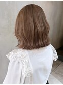 ミルクティーベージュボブ_大人ガーリーチョコレート_ba441541