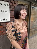 顔まわりレイヤー ボブ