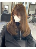 チョコレートブラウン×レイヤーカット