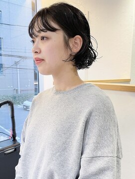 カフ(CAF) CAF 照下 似合わせカット 大阪 ミニボブパーマ