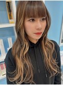#エクステでハイライトスタイル