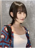 ウルフカットレイヤーハッシュカットミディアムウルフ姫カット
