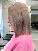 ミルクティーベージュカラーダブルカラーケアブリーチ白髪カラー