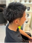 スパイキーショート メンズカット メンズショート 眉毛
