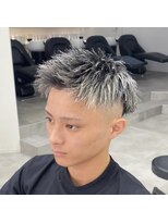 ルースト 西院店(ROOST)&nbsp;ホワイトメッシュ/ツーブロック/スキンフェード