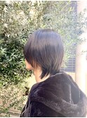 メンズウルフ/ブラック/韓国風/メンズカラー/レイヤー