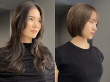 レングス含めた似合わせカットと透明感のある暗髪で自然な美しさを引き出す☆