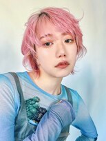 アルバム 銀座(ALBUM GINZA)&nbsp;ピンクヘアーピンクグレープフルーツ小顔秋色_99642