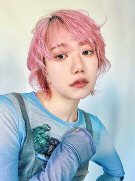 アルバム 銀座(ALBUM GINZA) ピンクヘアーピンクグレープフルーツ小顔秋色_99642