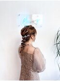 ヘアアレンジヘアセットあみおろし