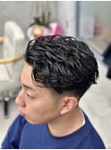 メンズカットパーマ眉カット刈り上げツーブロック