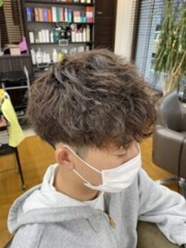ウーマンピュア(WOMAN Pure)の写真/多種多様なパーマスタイルをご提供します◎話題やトレンドのメンズパーマスタイルのご相談も！