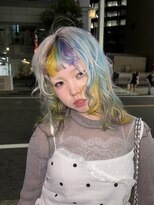 ロテ 名古屋 名駅店(Lote.)&nbsp;ミディアムヘア/デザインカラー/フェイスフレーミング/名古屋