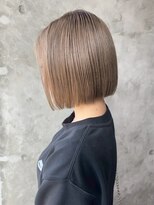 ヘアーメイク グレース 本店(HAIR MAKE GRACE)&nbsp;切りっぱなしハイトーンボブ