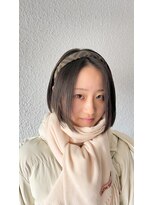 キジ(KIJI) ショートボブ/ボブ/黒髪ボブ/コンパクトボブ