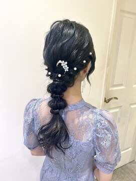 フーバイケンジ(fuu + KENJE) 結婚式におすすめな編みおろしアレンジ♪/大谷