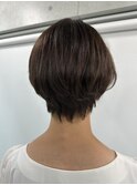 肩上ボブ大人可愛いボブひし形ボブアッシュベージュ