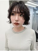 ボブパーマニュアンスパーマデザインパーマ癖毛パーマ