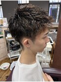 ツイストパーマ　アップパング