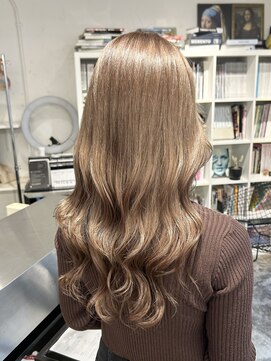 ディーカヘアーセンダイ(Di KA HAIR sendai) ミルクティーベージュ/透明感カラー/シアーベージュ/巻き髪/大人