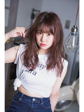 ミエルヘアーエスト 新宿店(mielhair est) 【miel hair 新宿】無造作ニュアンスパーマ☆シースルーバング