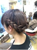 お手軽編み込みスタイル