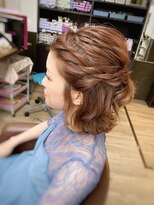 グレースモア(Grace More)&nbsp;（久留米／西原）フロントスッキリハーフアップアレンジ