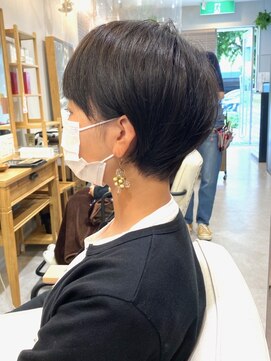 グラッシー センター北店(GLASSI) イメチェン★小顔耳掛けショート★ブルーラベンダー★髪質改善