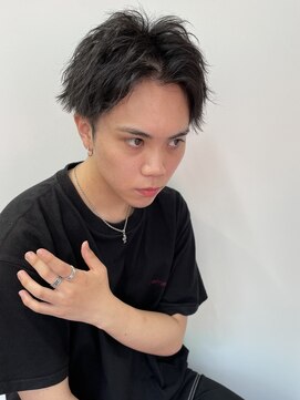 レベル 葛西店(LEVEL) センターパート アップバング 刈り上げ メンズカット/葛西メンズ