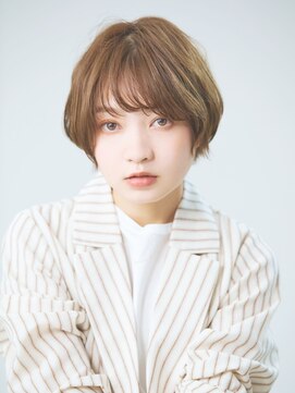 オリンテ バイ レシッド 表参道(orente by rcid) 大人ガーリー丸みショ－トボブ×ペールベ－ジュシルキーベージュ