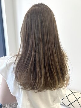 リル(re'll) 《花屋併設》 シアーグレージュ［酸性ストレート/ヘアセット］