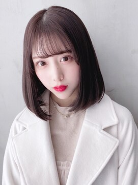 アイティーバイアルバム 下北沢店(IT by ALBUM) 甘可愛い艶ボブ_グレージュカラーボブウルフ_28969