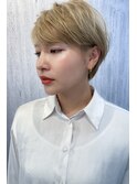 【F-collection】グレージュ*カラーボブウルフ