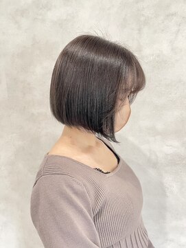 リアン(lien) 艶感ボブ×ダークグレージュ♪