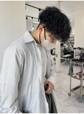 波巻きパーマ 強め
