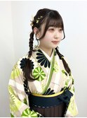 《sheer /氏家》＃ツイン三つ編みアレンジ＃卒業式