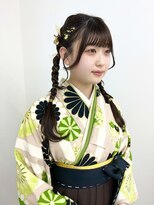 シアー(sheer) 《sheer /氏家》＃ツイン三つ編みアレンジ＃卒業式
