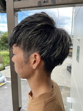 メロウ(mellow) メッシュキャップハイライト×ホワイトアッシュ