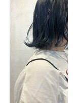 ミント(mint)&nbsp;ブルーブラック／ブリーチカラー