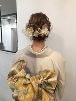 ヘアーコレクトニコ(hair collect nico)&nbsp;【富山市/nico】成人式ヘアアレンジ/シニヨン/編みこみ/着付け