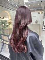 ジーナ 博多筑紫口(Zina)&nbsp;【tama】ワインレッドピンク×韓国ヘア