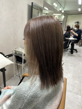 アジールヘア 東上野店(agir hair) 大人可愛い大人美人ふんわりカール小顔カットショコラアッシュ
