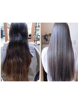 [毛先まで自由自在“髪質改善プレミアムストレート”]計算され尽くした技でサラ艶髪に！ぜひお試しください