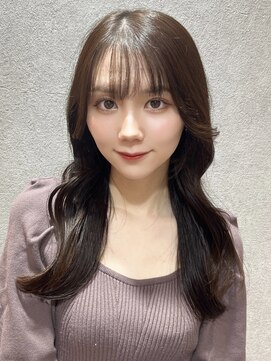 ルームバイシー 新宿(Loom. by Sea) 韓国風前髪×レイヤーカット【髪質改善/新宿/レイヤーカット】