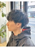 ツーブロック束感モテる髪型シークレットパーマ韓国マッシュ