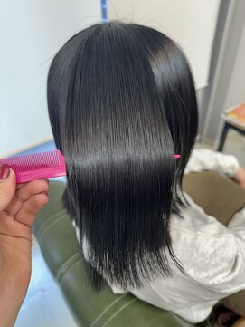 ヘアーアンドビューティーザ エフ(Hair Beauty the F) ＊艶髪_髪質改善カラー_ブルーブラック_m151