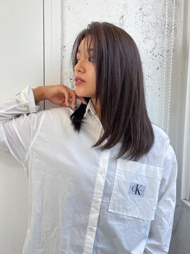 ロイズ 自由が丘(Roys) 【Roys 自由が丘】グレージュ/セミロング/髪質改善/30代40代