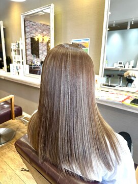 ヘアーメイクロージー 八軒店 (HAIR MAKE ROSY) 髪質改善トリートメントミルクティーベージュノンジアミンカラー