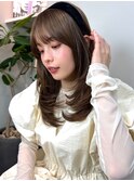 似合わせカットレイヤースタイル艶髪カラーミディアムレイヤー